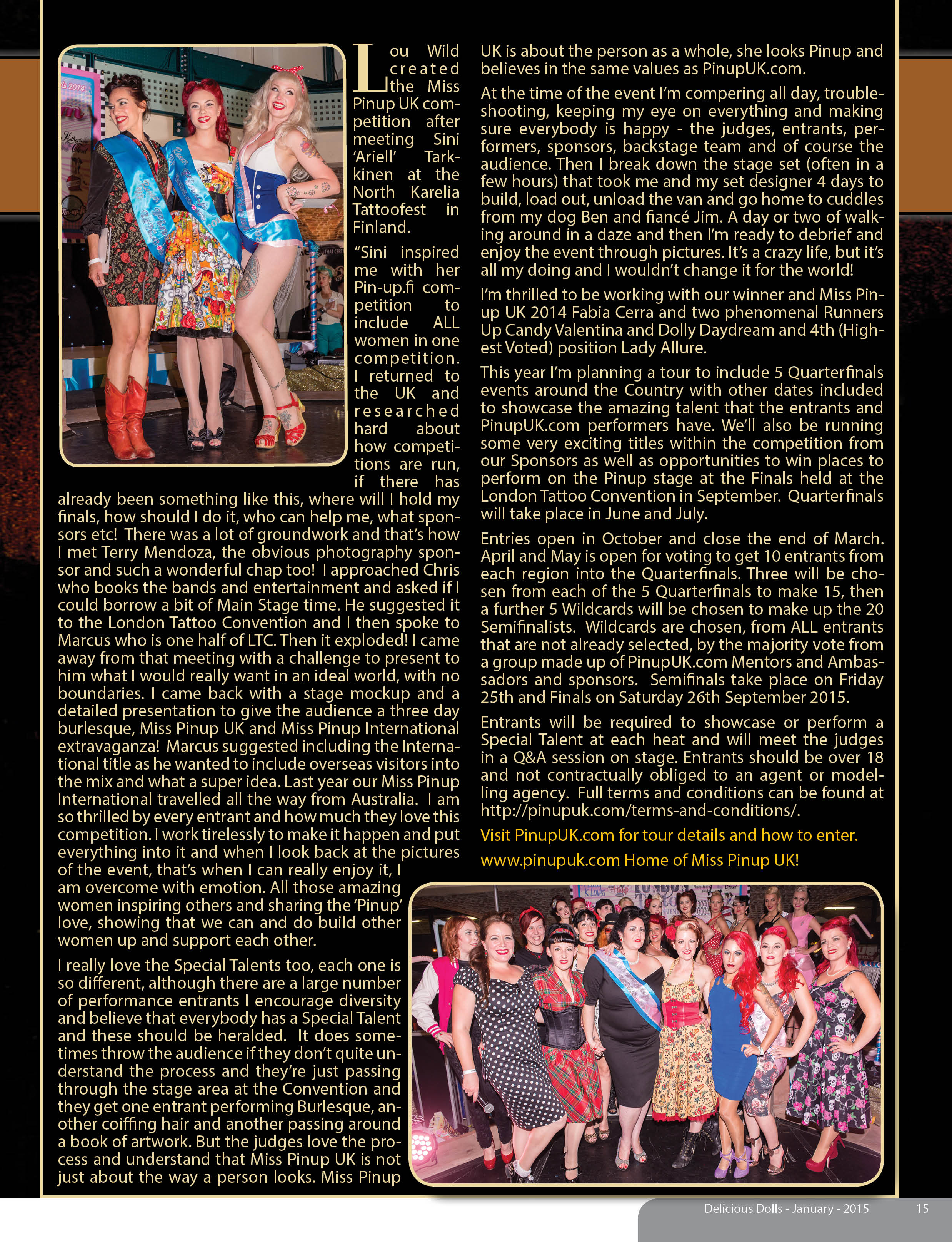 Fabia Cerra Delicious Dolls Magazine January 2015 Official website of